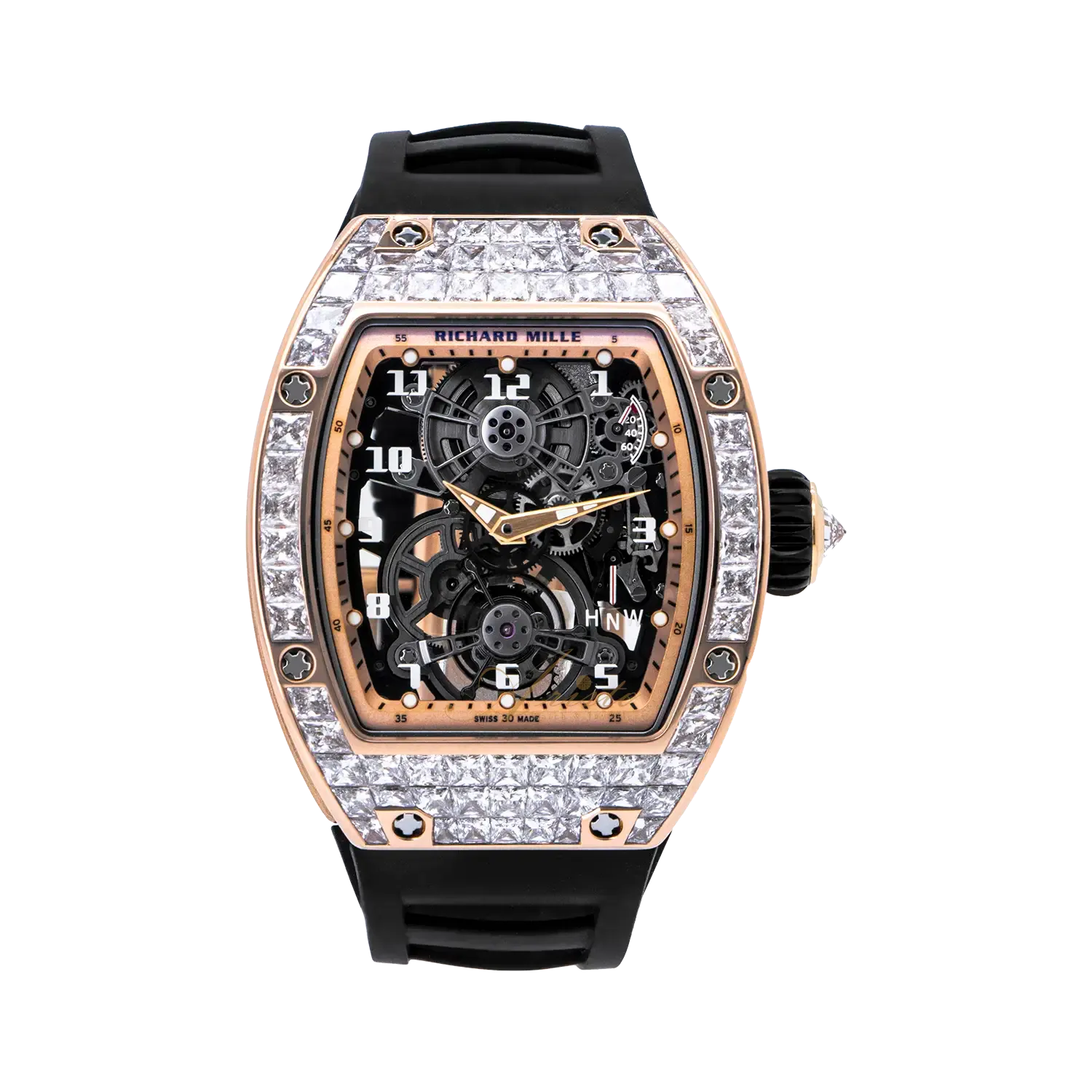 Richard Mille RM11用ベルトラバー　グリーン Richard Mille RM 11-01 Roberto Mancini Flyback Chronograph